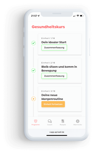 Apriwell: Digitaler Gesundheitskurs
