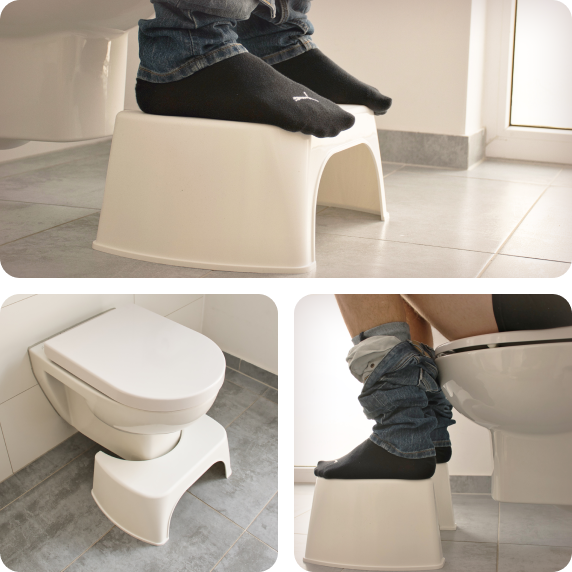 Entspannter Stuhlgang mit dem Toilettenhocker