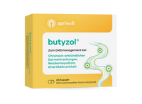 Produktbild
Butyzol zum Diätmanagement bei chronisch-entzündlichen Darmerkrankungen, Reizdarmsyndrom, Divertikelkrankheit. 60 Kapseln mikroverkapseltes Natriumbutyrat.