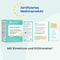 Produktbild
Packung von Novacalm, einem Medizinprodukt zur Linderung gasbedingter Magen-Darm-Beschwerden und zur Normalisierung der Darmtätigkeit. Die Packung ist in Türkis gehalten und zeigt eine stilisierte Darstellung von Blasen und Tropfen sowie die Aufschrift "novacalm" und den Hinweis "Vanille".